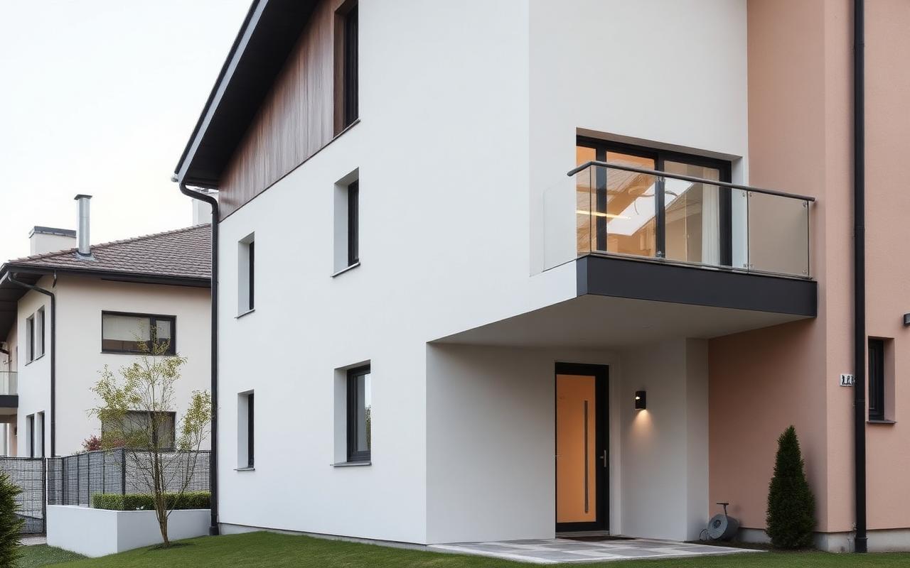 Modernes Schweizer Wohngebäude mit klarer Fassade – Platzhalterbild Wohnungsbau